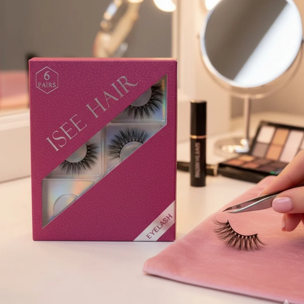 ISEE HAIR Pink Eyelash Set